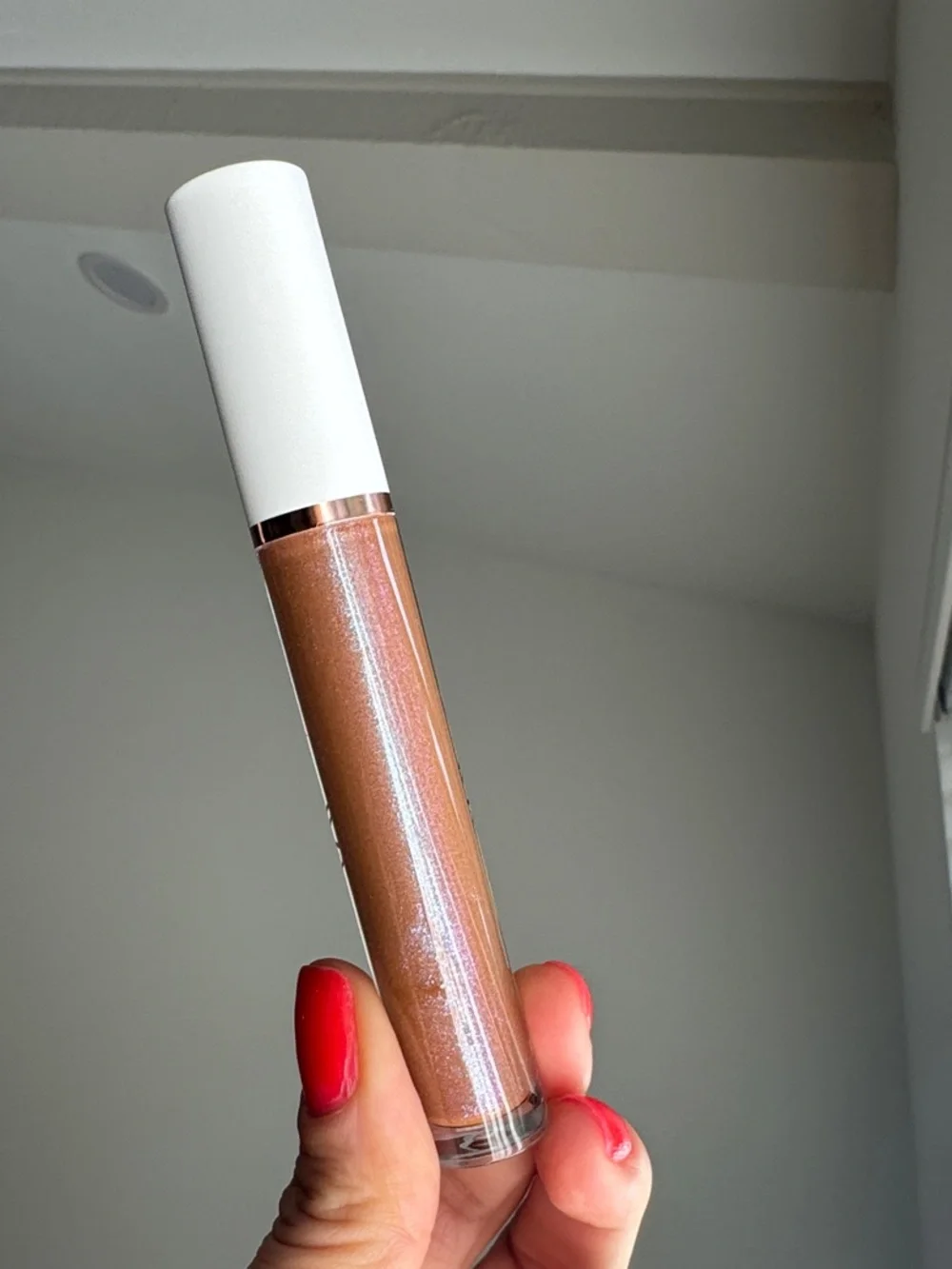 Metallic Lip Gloss - Sand (Rose Brown Sparkle)